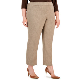 Plus Size Slim-Leg Pebble Pants