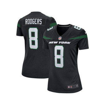 Women's Aaron Rodgers Black New York Jets Game Jersey