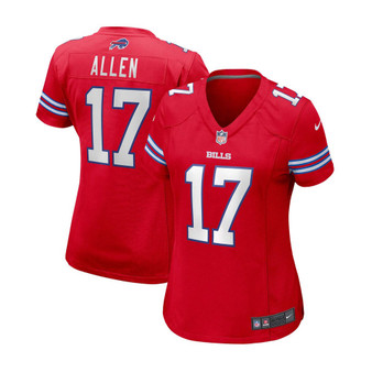 Women's Josh Allen Red Buffalo Bills Alternate Game Jersey
