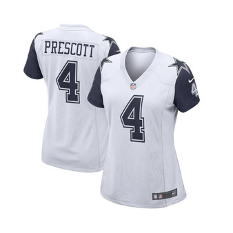 Women's Dak Prescott White Dallas Cowboys Alternate Game Jersey