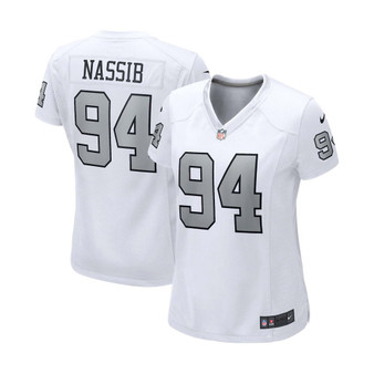 Women's Carl Nassib White Las Vegas Raiders Alternate Game Jersey