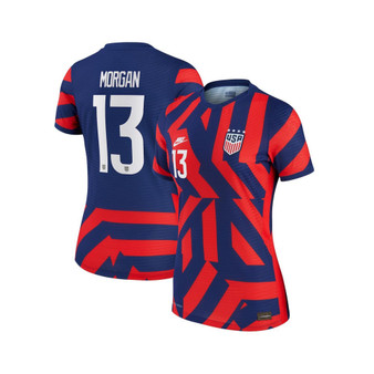 Women's Blue Alex Morgan USWNT 2021/22 Away Vapor Match Authentic Player Jersey