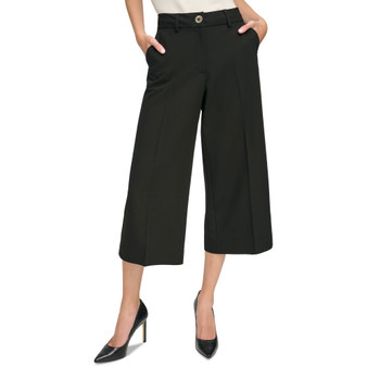 Women's High-Rise Cropped Wide-Leg Pants