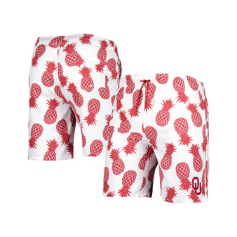 Men's White Oklahoma Sooners Pineapples Swim Shorts