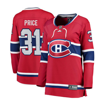 Women's Carey Price Red Montreal Canadiens Home Breakaway Player Jersey