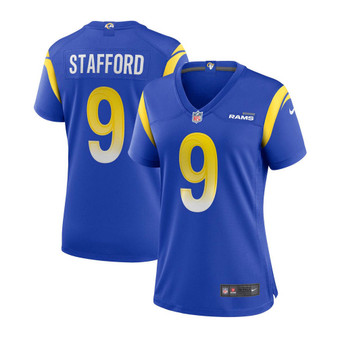 Women's Matthew Stafford Royal Los Angeles Rams Game Jersey
