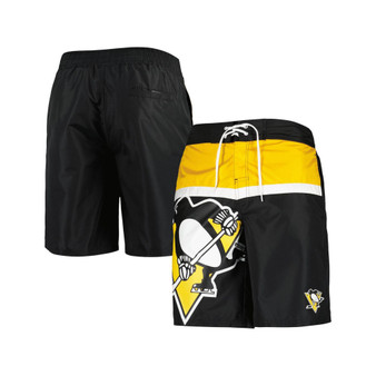 Men's Black Pittsburgh Penguins Sea Wind Swim Trunks