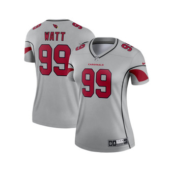 Women's J.J. Watt Gray Arizona Cardinals Inverted Legend Jersey