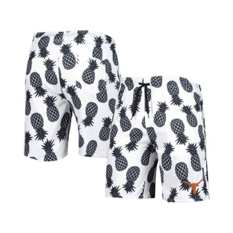 Men's White Texas Longhorns Pineapples Swim Shorts