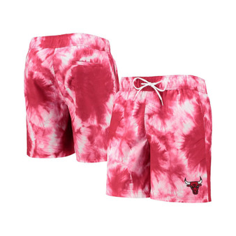 Men's Red Chicago Bulls Splash Volley Swim Shorts
