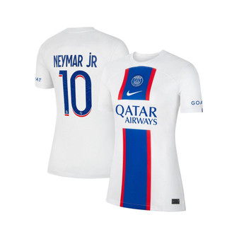 Women's Neymar Jr. White Paris Saint-Germain 2022/23 Third Breathe Stadium Replica Player Jersey