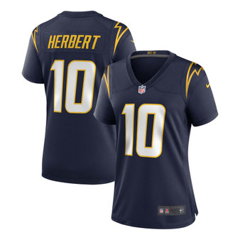 Women's Justin Herbert Navy Los Angeles Chargers Alternate Game Jersey