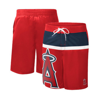 Men's Red Los Angeles Angels Sea Wind Swim Shorts