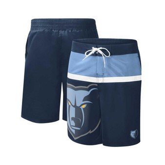 Men's Navy Memphis Grizzlies Sea Wind Swim Trunks