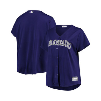 Women's Purple Colorado Rockies Plus Size Alternate Replica Team Jersey