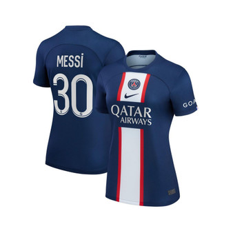 Women's Lionel Messi Blue Paris Saint-Germain 2022/23 Home Replica Player Jersey