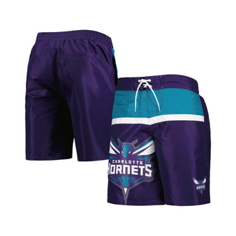 Men's Purple Charlotte Hornets Sea Wind Swim Trunks