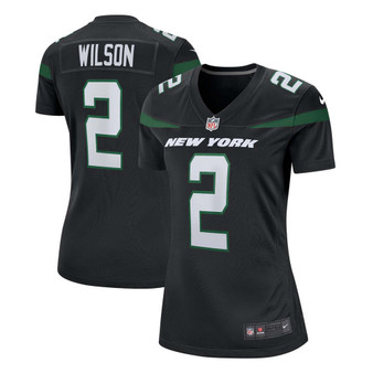 Women's Zach Wilson Black New York Jets Alternate 2021 NFL Draft First Round Pick Game Jersey