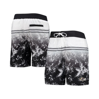 Men's Black Baltimore Ravens Island Volley Swim Shorts