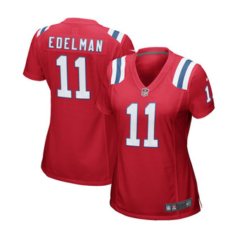 Women's Julian Edelman Red New England Patriots Alternate Game Jersey