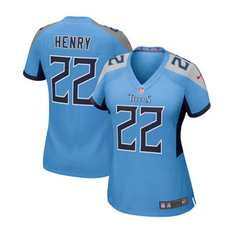 Women's Derrick Henry Light Blue Tennessee Titans Game Jersey