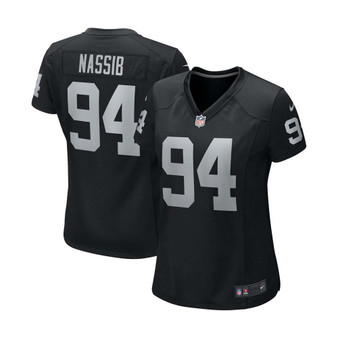 Women's Carl Nassib Black Las Vegas Raiders Player Game Jersey