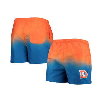 Men's Royal Denver Broncos Retro Dip-Dye Swim Shorts