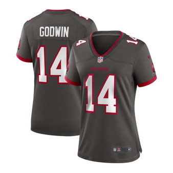 Women's Chris Godwin Pewter Tampa Bay Buccaneers Alternate Game Jersey