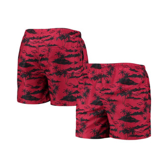 Men's Cardinal Arkansas Razorbacks Island Palm Swim Trunks