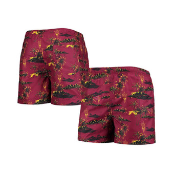 Men's Maroon Arizona State Sun Devils Island Palm Swim Trunks