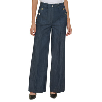Women's High-Rise Wide-Leg Sailor Pants
