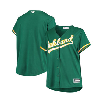 Women's Green Oakland Athletics Plus Size Alternate Replica Team Jersey
