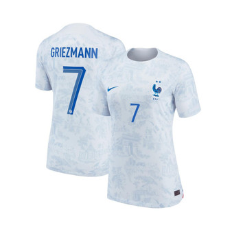 Women's Antoine Griezmann White France National Team 2022/23 Away Breathe Stadium Replica Jersey