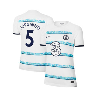 Women's Jorginho White Chelsea 2022/23 Away Breathe Stadium Replica Player Jersey