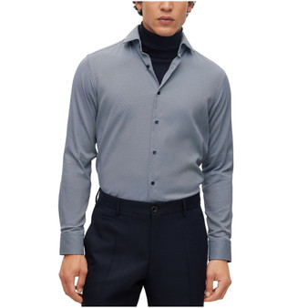 Men's Regular-Fit Performance-Stretch Dobby Shirt