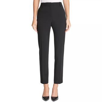 Stretch Crepe Essex Straight-Leg Dress Pants