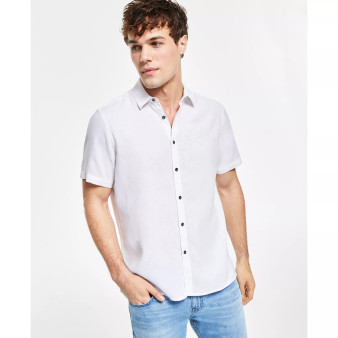 Men's Regular-Fit Linen Shirt, Created for Macy's