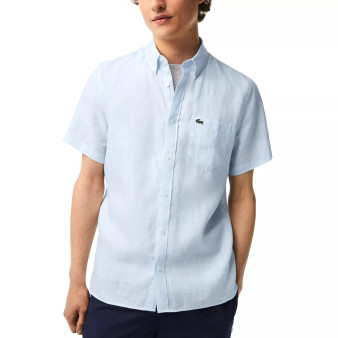 Men's Regular-Fit Logo Linen Shirt