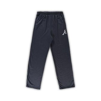 Men's Heathered Navy Atlanta Braves Big and Tall Pajama Pants
