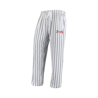 Men's White, Navy Atlanta Braves Vigor Lounge Pant