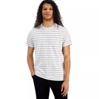 Men's Aaron Regular-Fit Stripe Pocket T-Shirt, Created for Macy's
