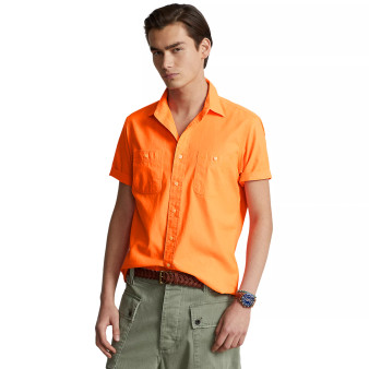 Men's Classic-Fit Cotton Satin Workshirt