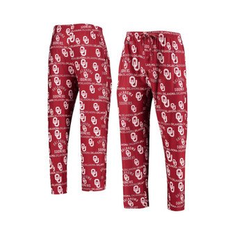Men's Crimson Oklahoma Sooners Flagship Allover Print Sleep Pants