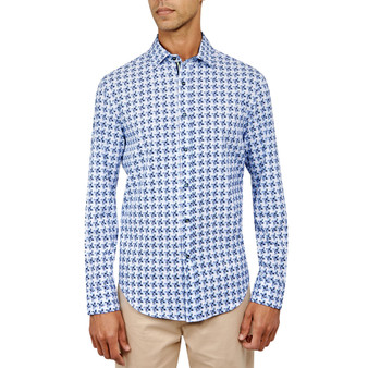 Men's Regular-Fit Non-Iron Performance Stretch Shirt