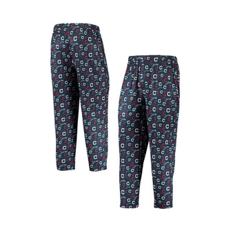 Men's Navy Cleveland Indians Cooperstown Collection Repeat Pajama Pants