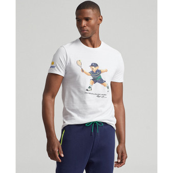 Men's Cotton US Open Custom Slim Polo Bear T-Shirt