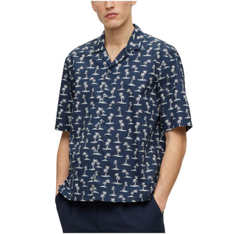 Men's Regular-Fit Printed Cotton Muslin Shirt