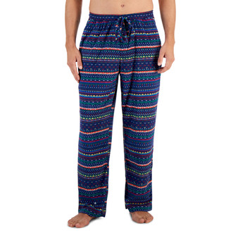 Men's Fair Isle Fleece Pajama Pants, Created for Macy's