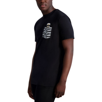 Men's Slim-Fit Karl Tape Logo Graphic Faux-Pocket T-Shirt