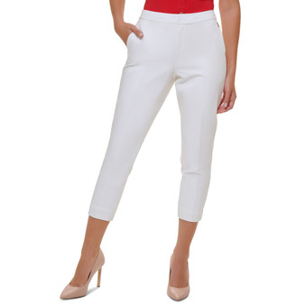 Women's Cropped Elastic-Back Sloane Ankle Pants
